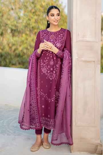 Unstitched Embroidered Lawn 3Pc Suit