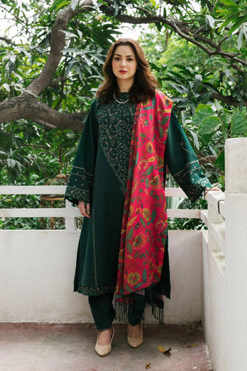 Unstitched Embroidered Lawn 3Pc Suit