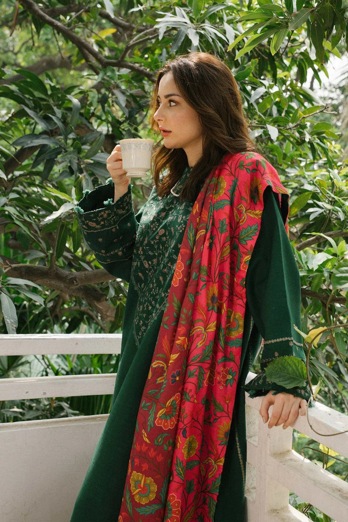 Unstitched Embroidered Lawn 3Pc Suit
