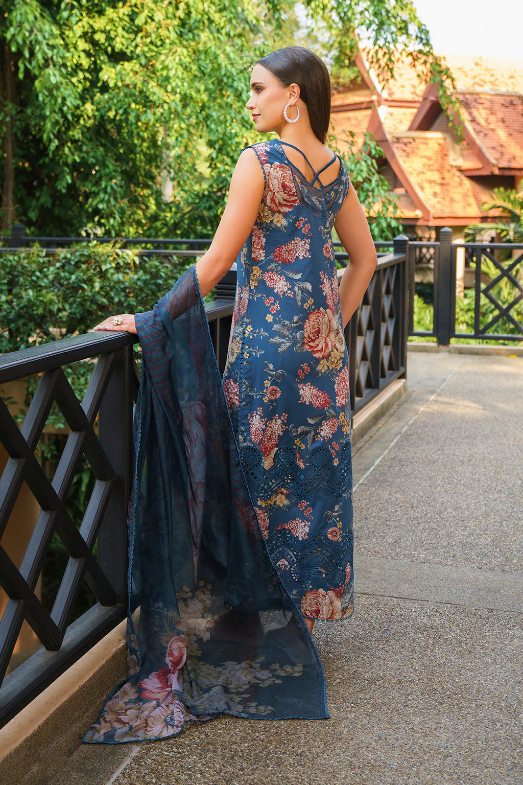 Unstitched Digital Printed Lawn 3Pc Suit