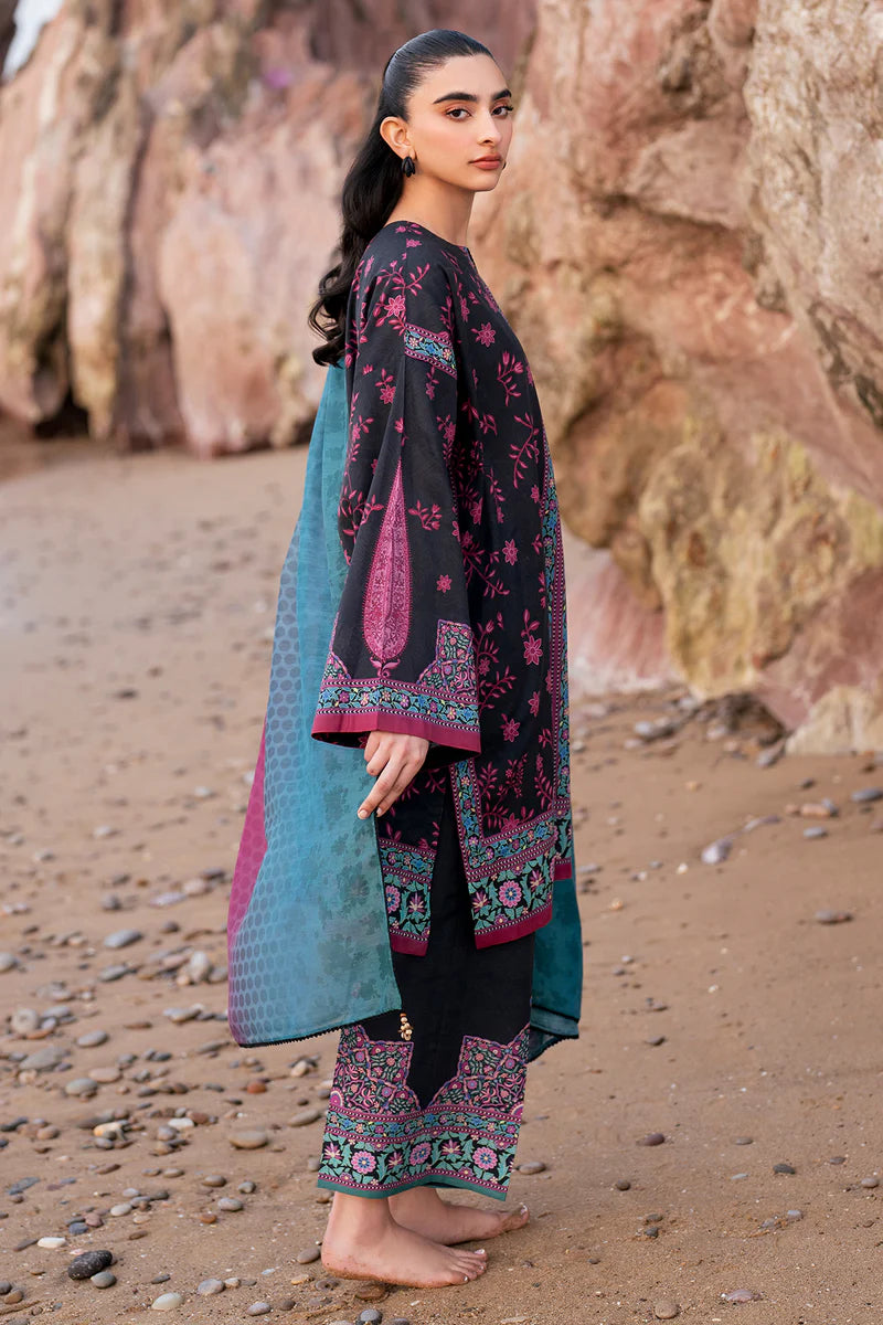 Unstitched Digital Printed Lawn 3Pc Suit