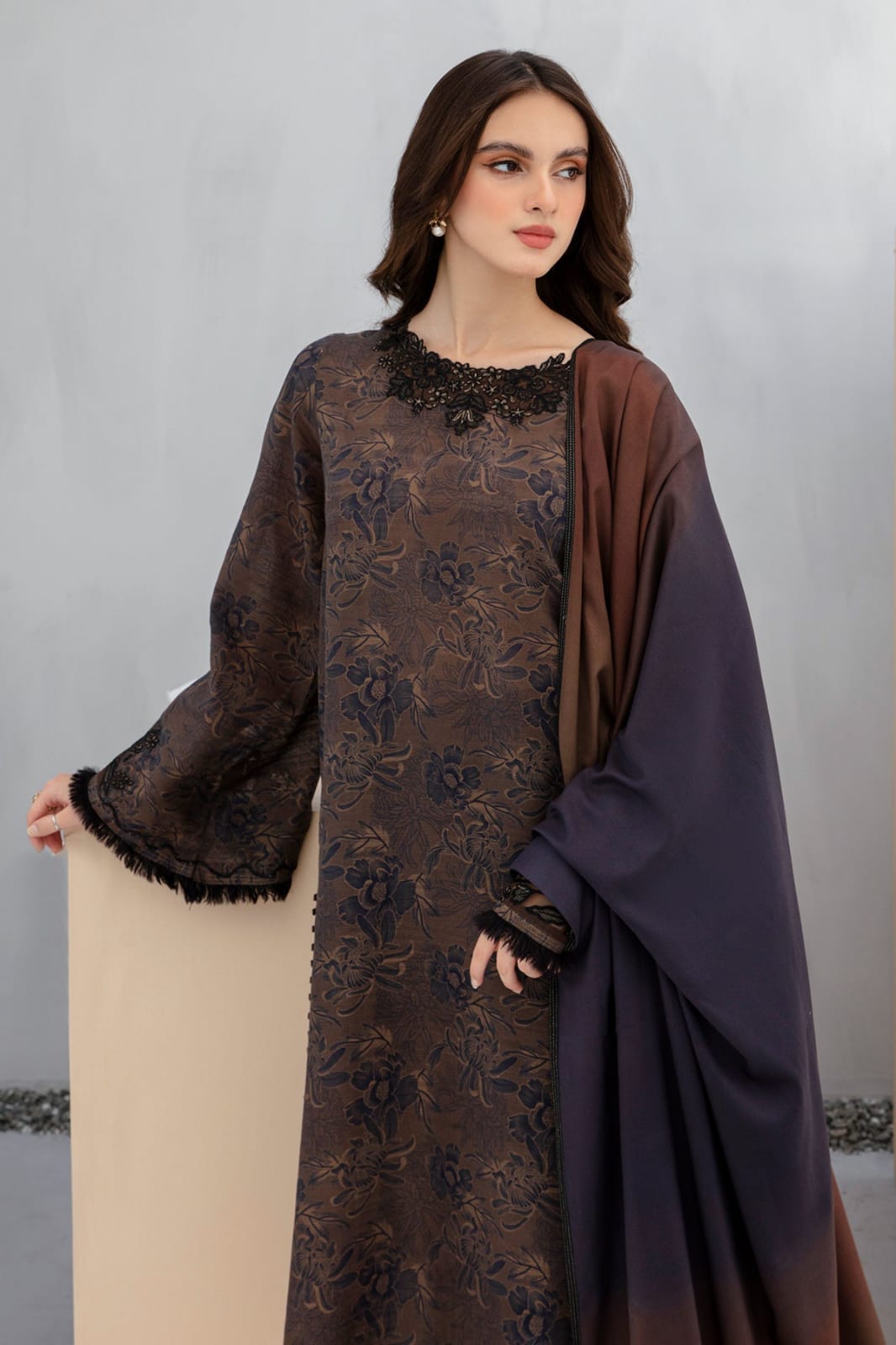 Unstitched Digital Printed Lawn 3Pc Suit