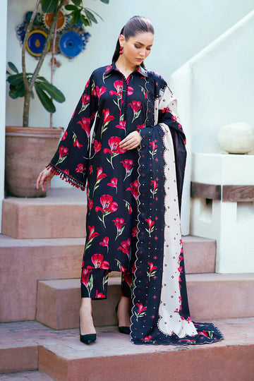 Unstitched Digital Printed Lawn 3Pc Suit