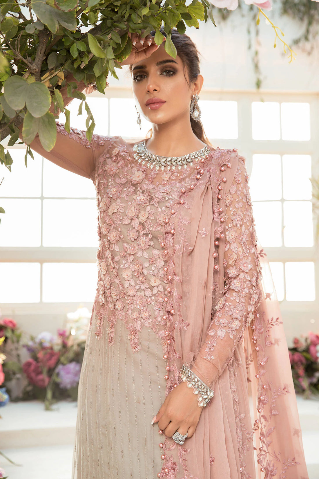 Embroidered Chiffon Unstitched 3 Piece