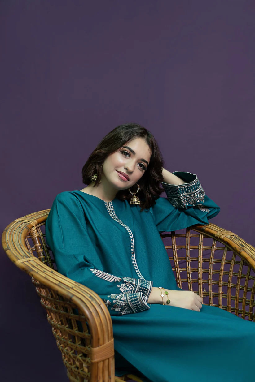 Unstitched Embroidered Lawn 2Pc Suit