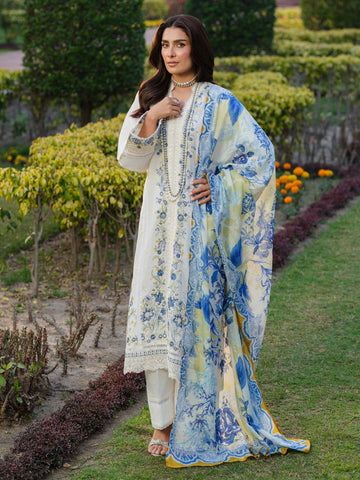 Unstitched Embroidered Winter 3Pc Suit