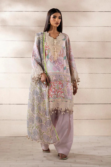 Unstitched Digital Printed Lawn 3Pc Suit