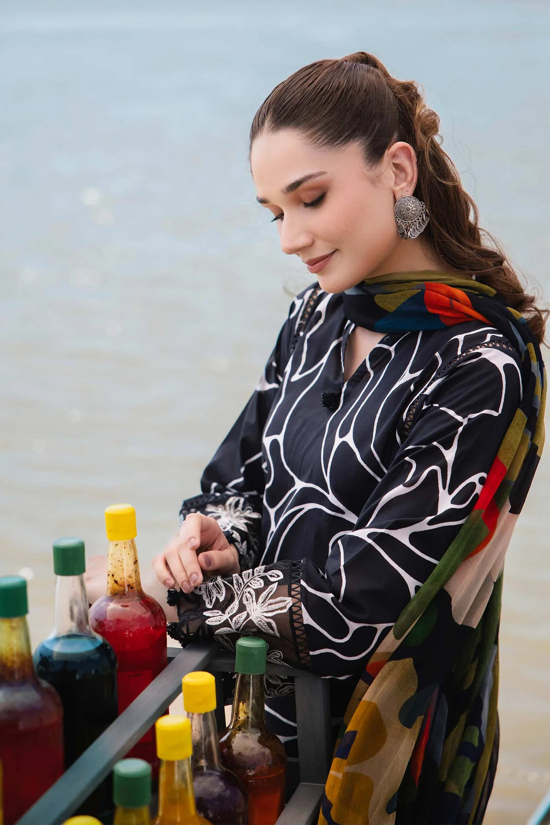 Unstitched Digital Printed Lawn 3Pc Suit