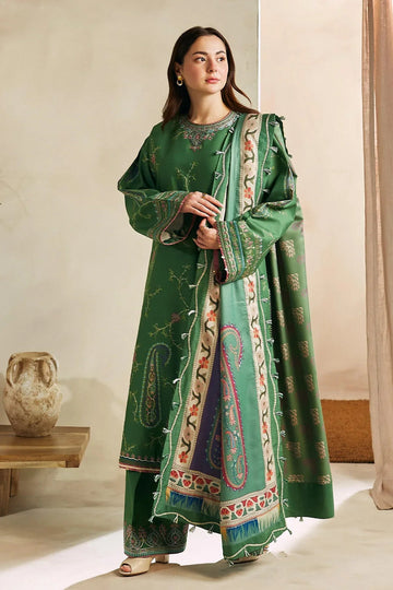 Unstitched Embroidered Lawn 3Pc Suit