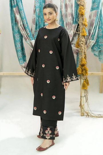 Unstitched Embroidered Lawn 2Pc Suit