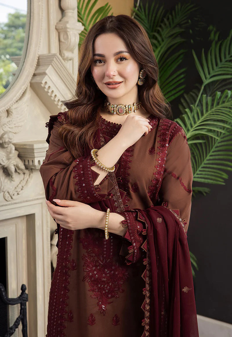 Unstitched Embroidered Winter 3Pc Suit