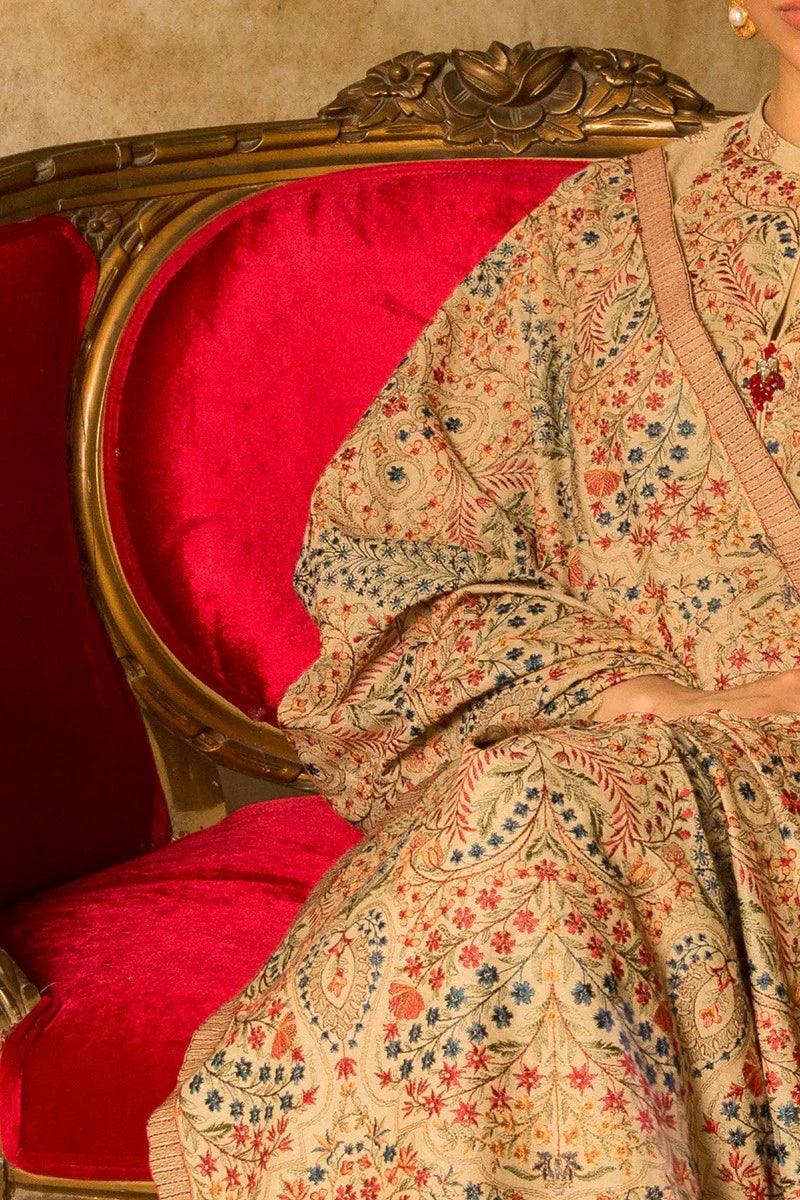 Unstitched Embroidered Winter 3Pc Suit