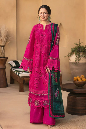 Unstitched Embroidered Lawn 3Pc Suit