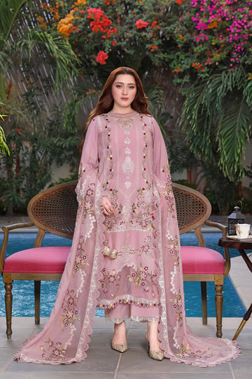 Aneela,s - Heavy Embroidered Dhanak 3 Piece – Luxury Winter Wear 1037