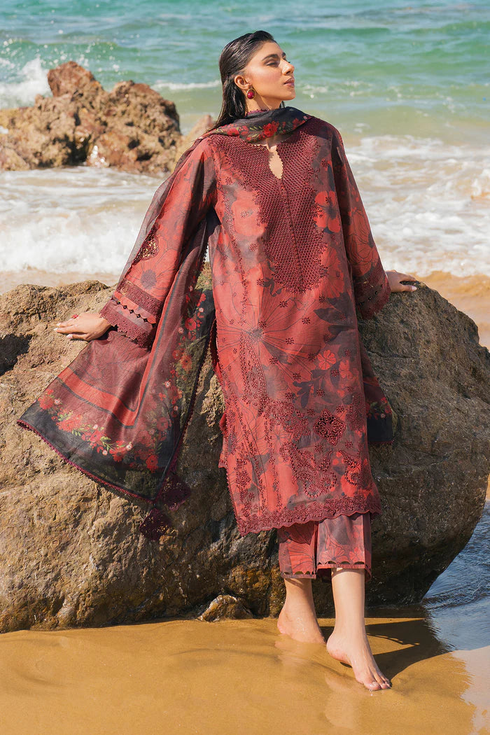 Unstitched Digital Printed Lawn 3Pc Suit