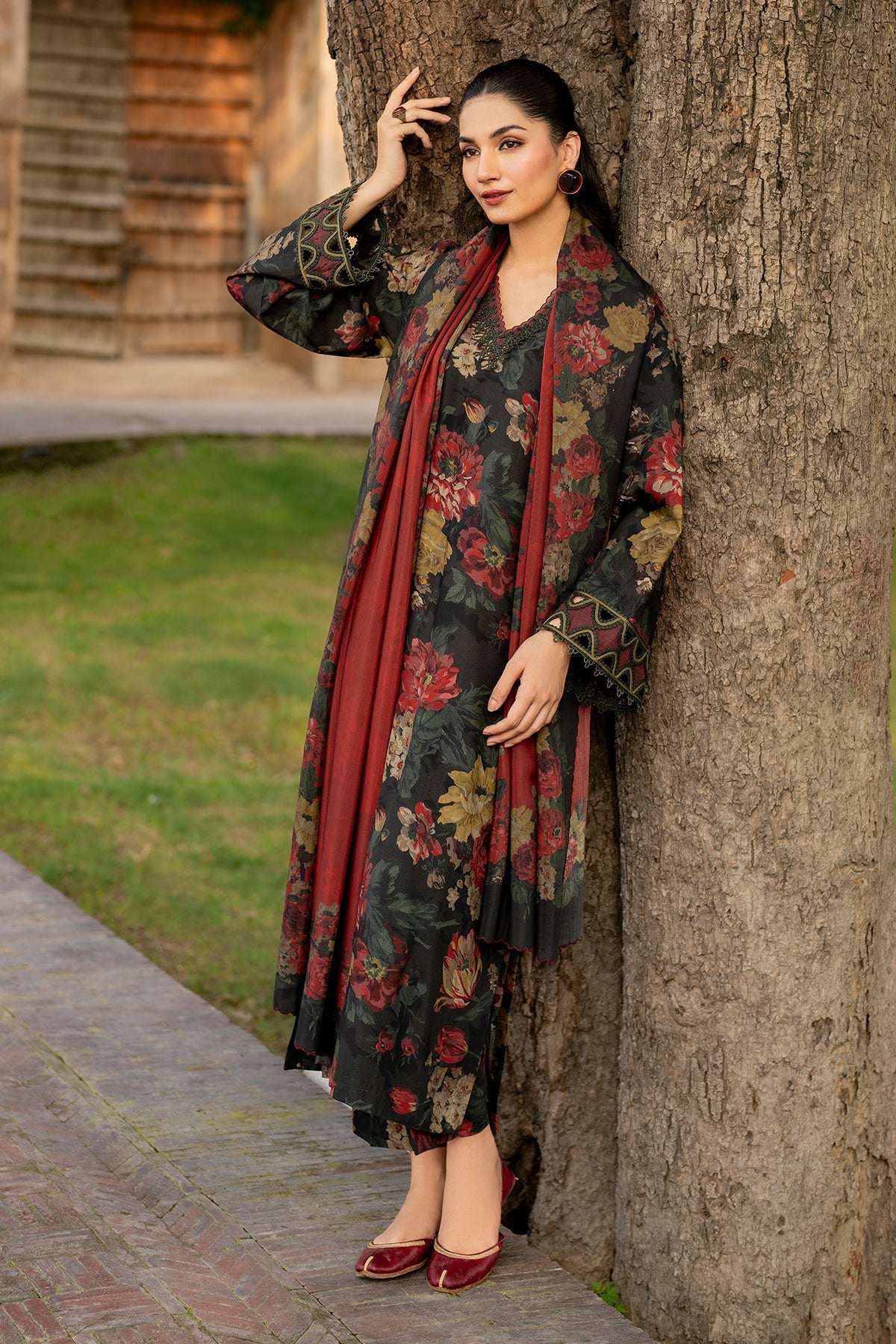 Unstitched Digital Printed Lawn 3Pc Suit