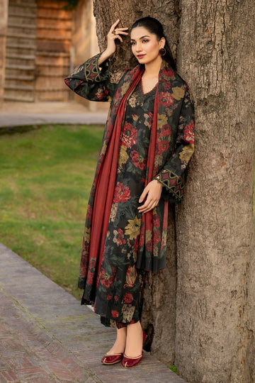 Unstitched Digital Printed Lawn 3Pc Suit