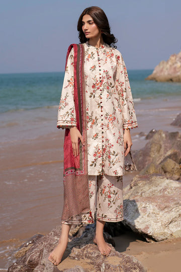 Unstitched Digital Printed Lawn 3Pc Suit