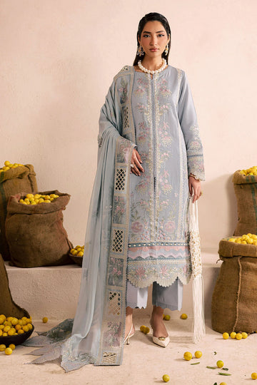 Unstitched Embroidered Lawn 3Pc Suit