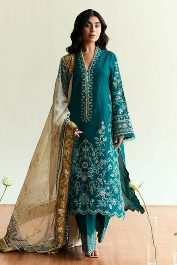 Unstitched Embroidered Winter 3Pc Suit