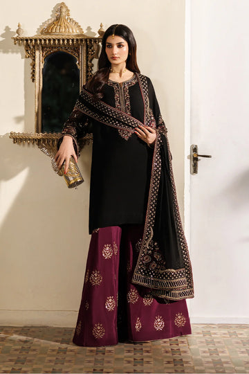Embroidered Chiffon Unstitched 3 Piece