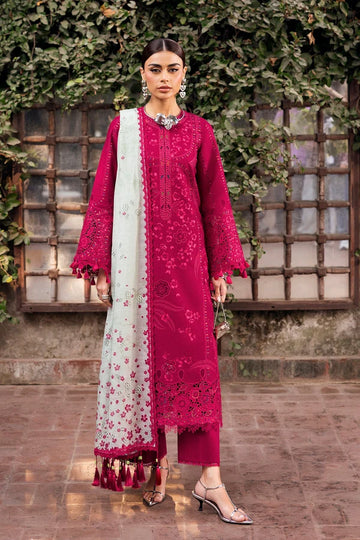 Jazmin - Heavy Embroidered Dhanak 3 Piece – Luxury Winter Wear 1006