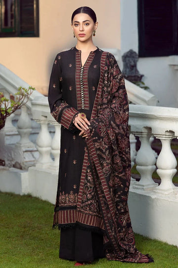 Unstitched Embroidered Winter 3Pc Suit