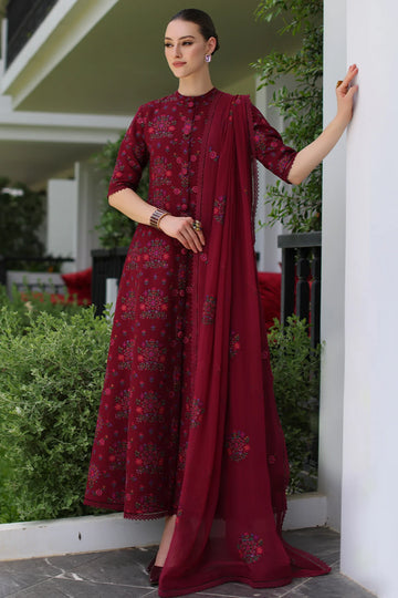 Unstitched Embroidered Winter 3Pc Suit
