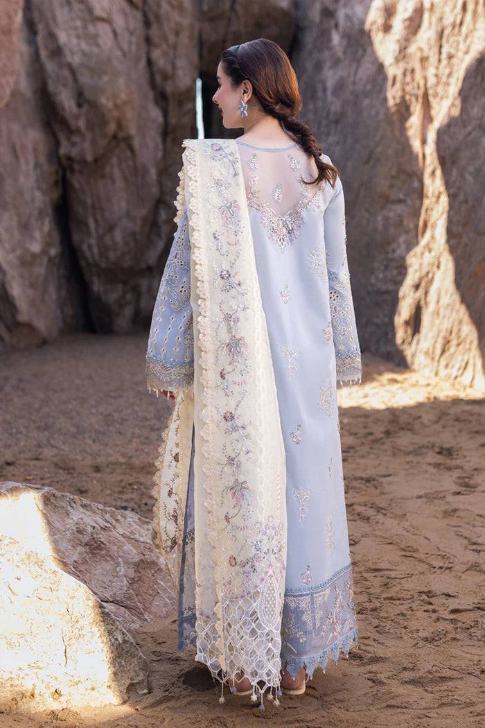 Unstitched Embroidered Lawn 3Pc Suit