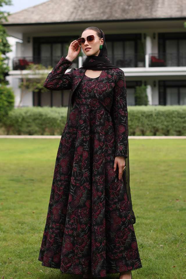 Unstitched Embroidered Lawn 3Pc Suit
