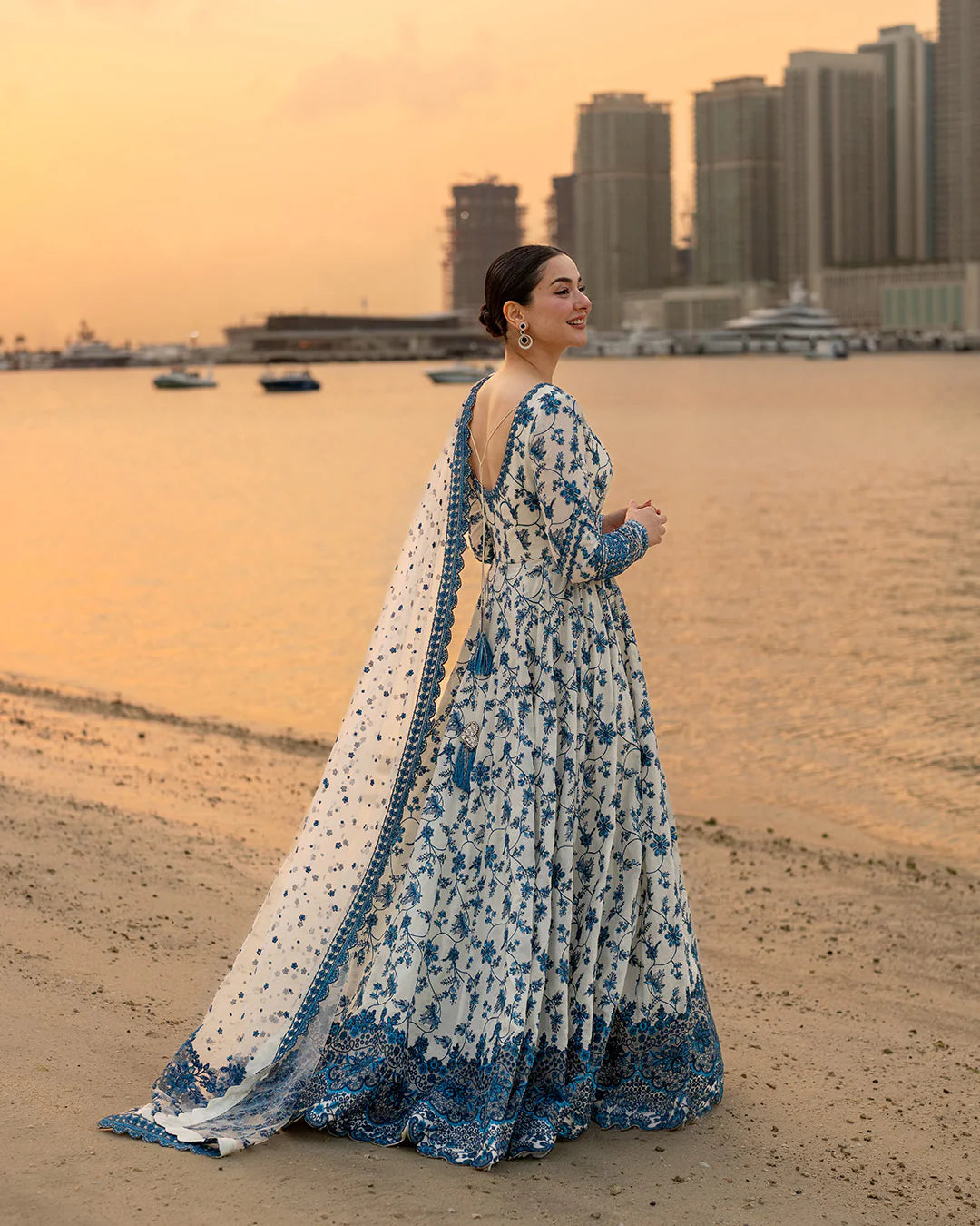 Unstitched Embroidered Lawn 3Pc Suit