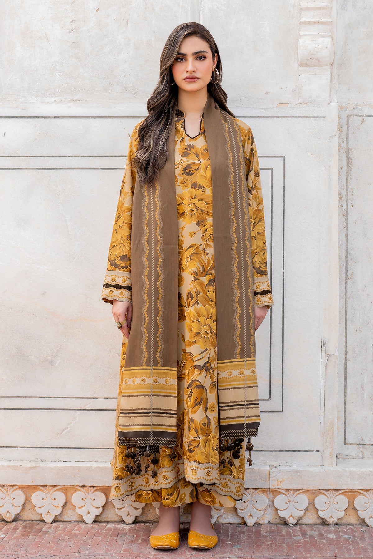 Unstitched Digital Printed Lawn 3Pc Suit