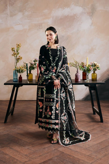 Maryam Hussain - Heavy Embroidered Pure Dhanak 3 Piece – Luxury Winter Wear