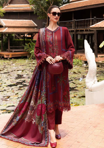 Unstitched Embroidered Lawn 3Pc Suit