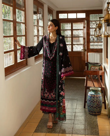 Republic Womens Wear - Heavy Embroidered Pure Dhanak 3 Piece – Luxury Winter Wear 1013