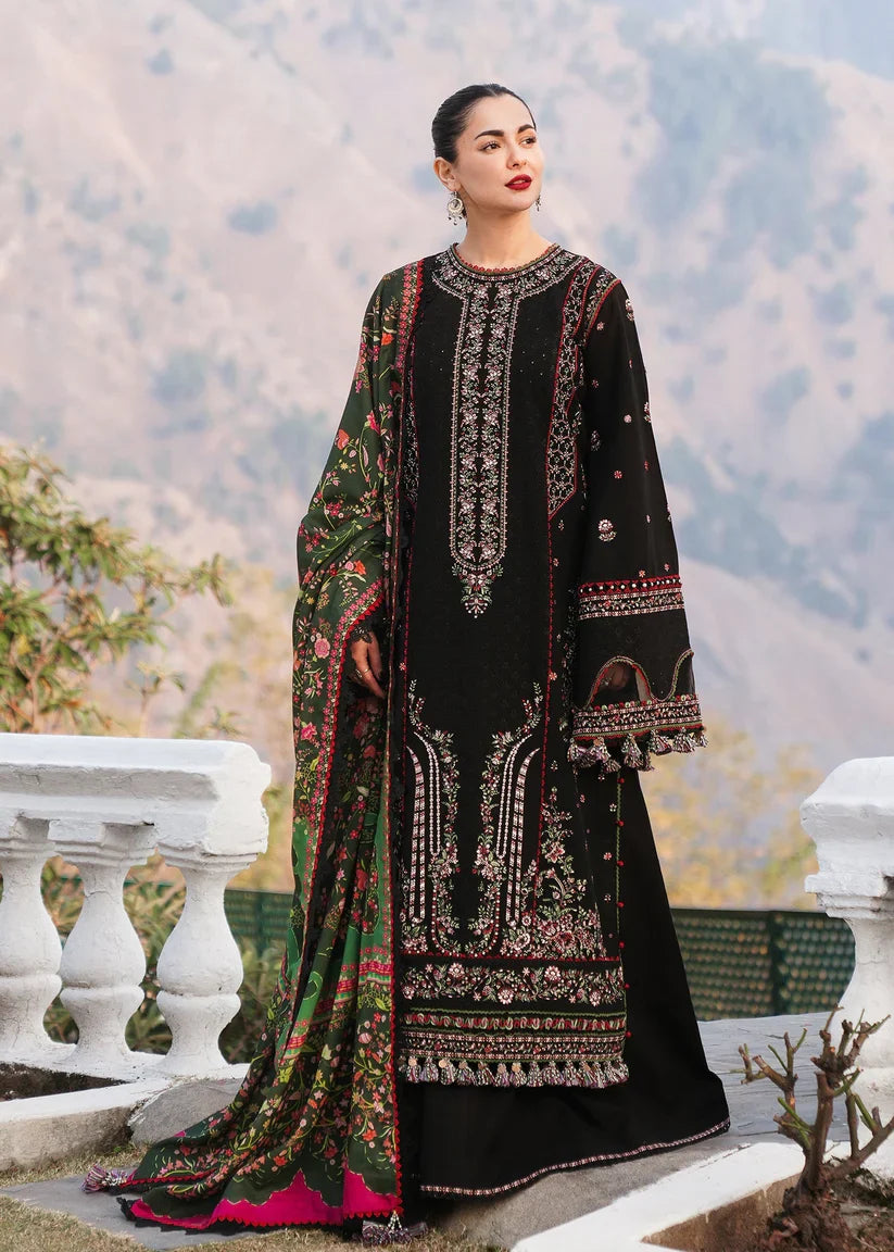 Unstitched Embroidered Lawn 3Pc Suit
