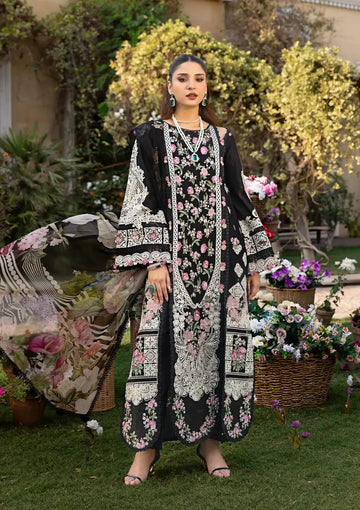 Unstitched Embroidered Lawn 3Pc Suit