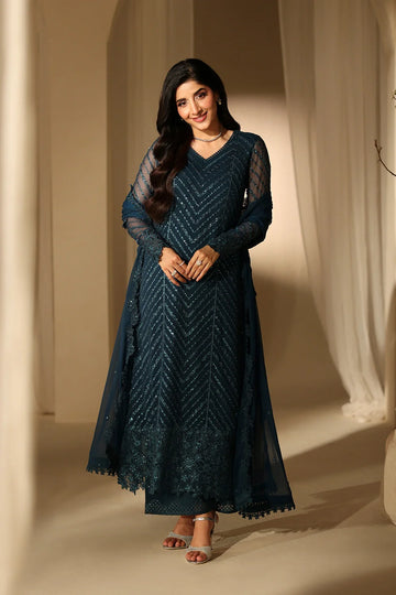 Embroidered Chiffon Unstitched 3 Piece - Luxury Collection