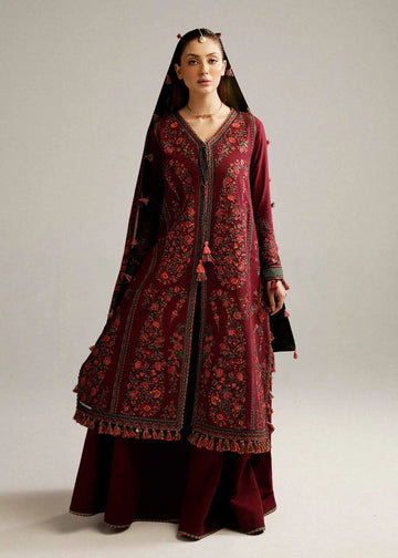 Unstitched Embroidered Lawn 3Pc Suit