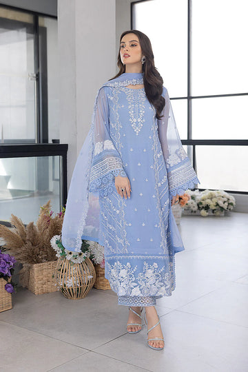 Unstitched Embroidered Lawn 3Pc Suit
