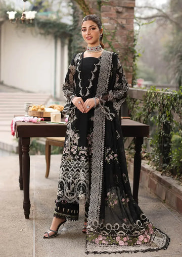 Unstitched Embroidered Lawn 3Pc Suit