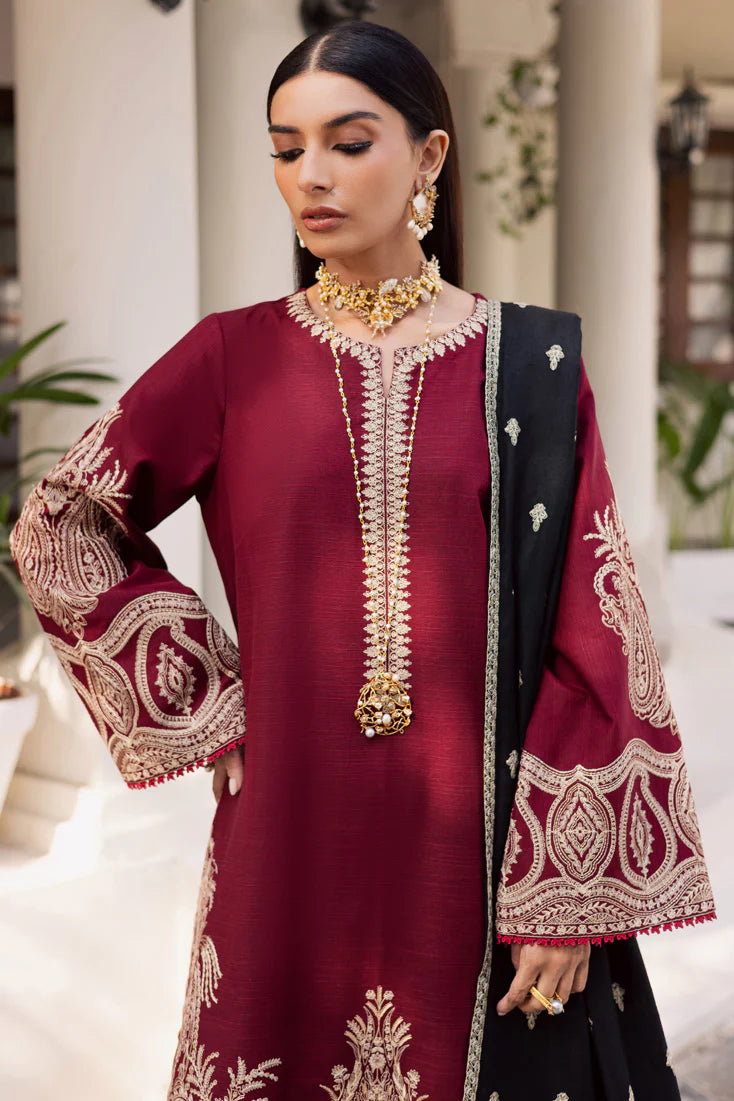 Unstitched Embroidered Lawn 3Pc Suit