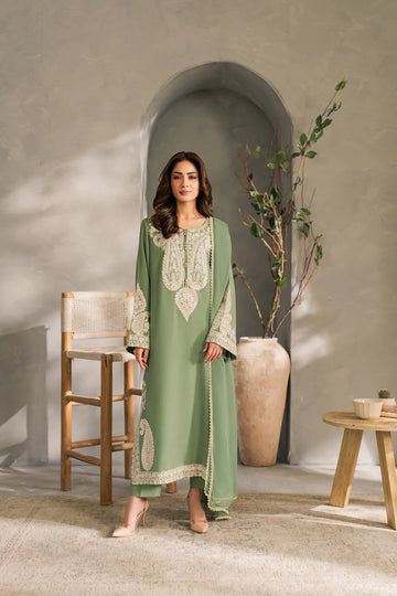 Unstitched Embroidered Lawn 3Pc Suit