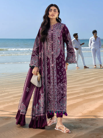 Mahnur - Heavy Embroidered Dhanak 3 Piece – Luxury Winter Wear 1033