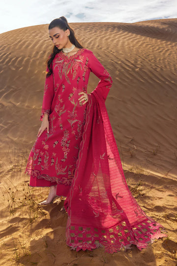 Unstitched Embroidered Lawn 3Pc Suit