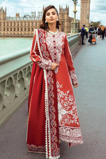 Unstitched Embroidered Winter 3Pc Suit