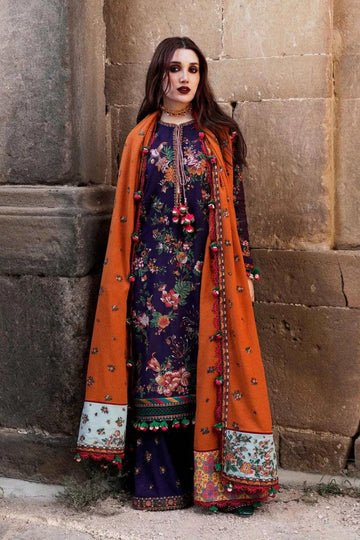 Unstitched Embroidered Winter 3Pc Suit
