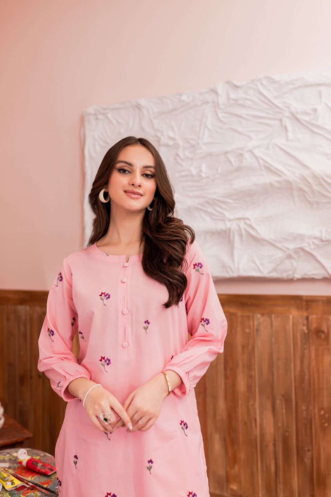 Unstitched Embroidered Lawn 2Pc Suit