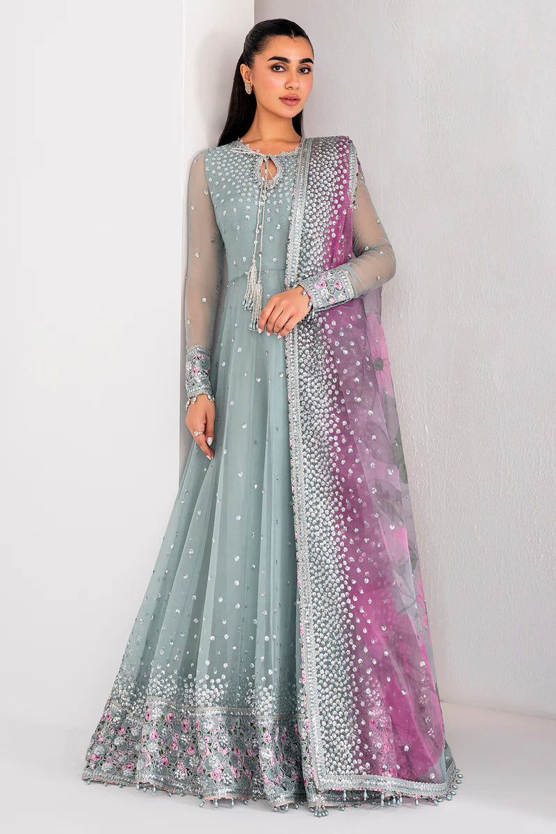 EMBROIDERED CHIFFON MAXI UC-3062