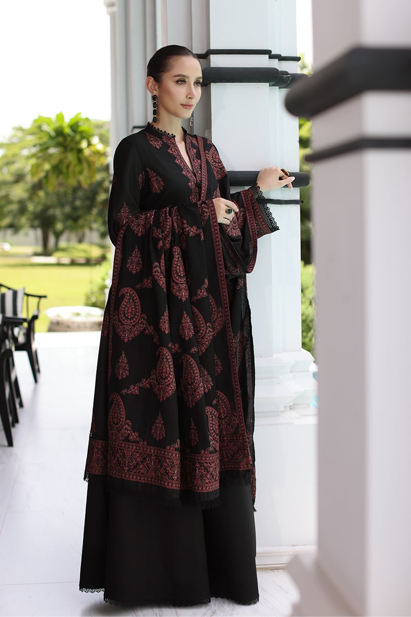 Unstitched Embroidered Lawn 3Pc Suit